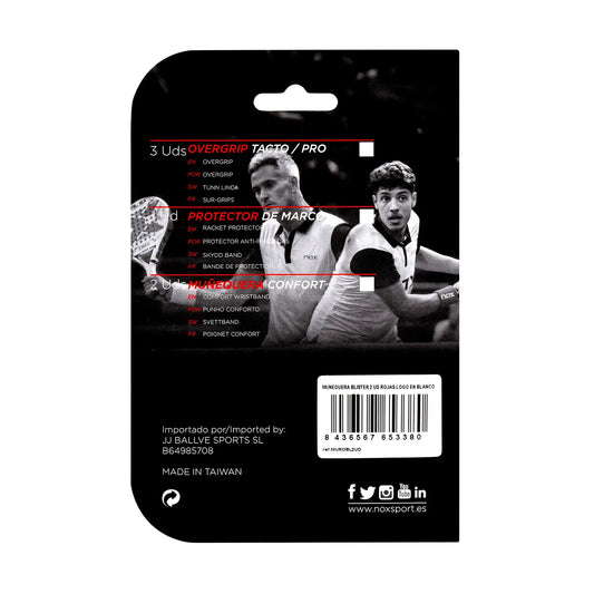 NOX BLISTER WRISTBAND BLUE (LOGO IN WHITE)