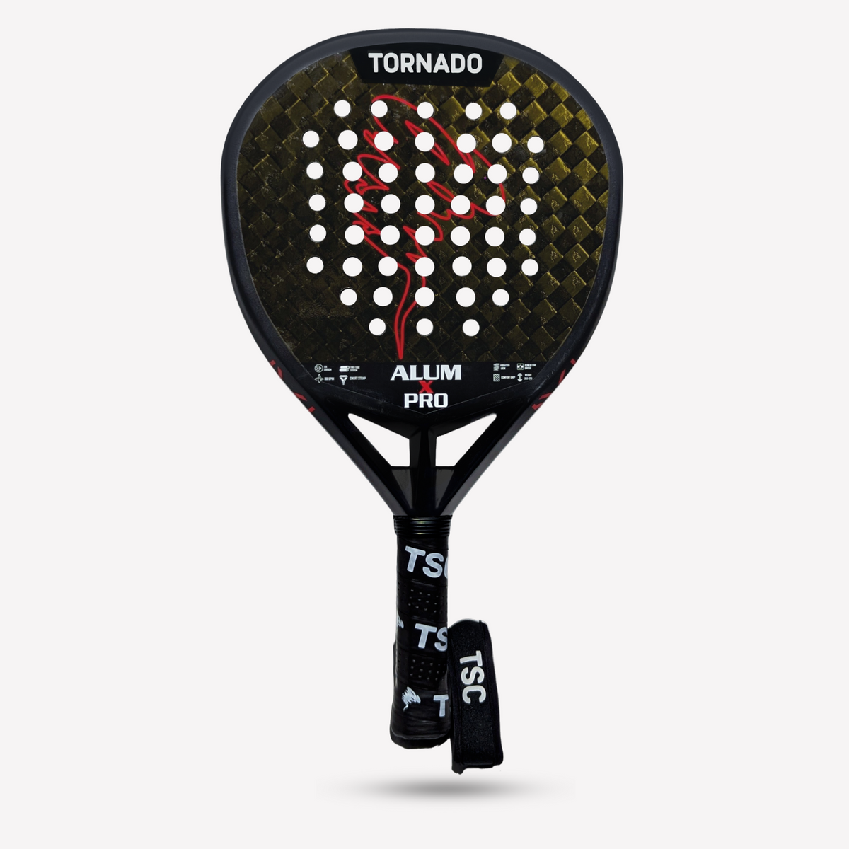 Tornado Alum X Pro Padel Racket - 12k Carbon (Black)