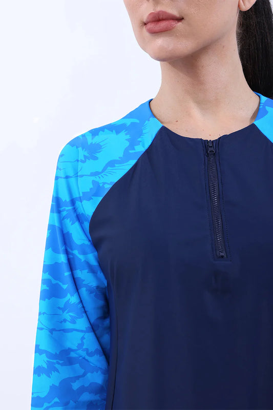 AGUILA AQUA DRIFT NAVY SWIM SHIRT