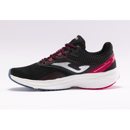 Joma Active 2401 running shoes - Black Red - angle 2