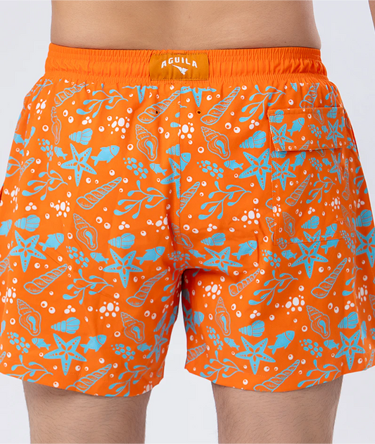 AGUILA WAVE RIDE SHORTS ORANGE | SWIMWEAR