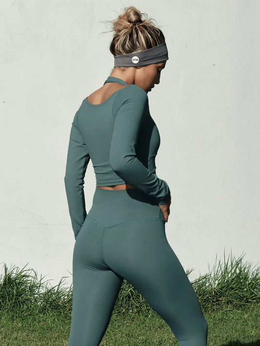 LFA Sage Ultra Flex Halter Sleeve Top