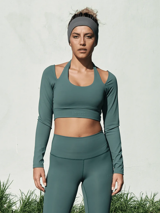 LFA Sage Ultra Flex Halter Sleeve Top