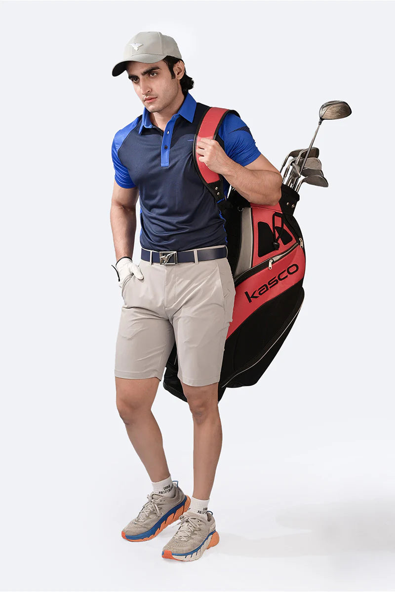 GOLF SHORTS SILVER GREY-MS