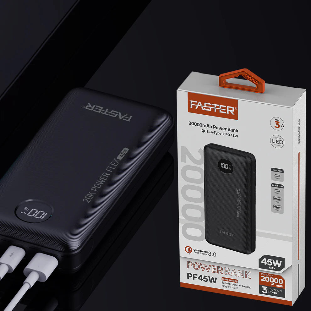 Faster PF-45W 20000mAh Power bank
