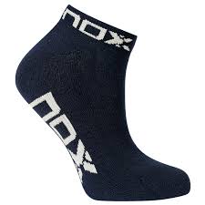 NOX BAG WOMEN'S ANKLE SOCKS NAVY BLUE WITH WHITE LOGO