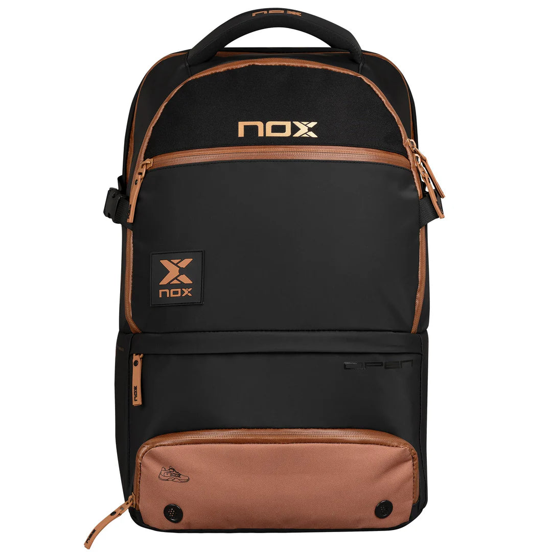 NOX LUXURY OPEN SERIES BLACK/BROWN BACKPACK