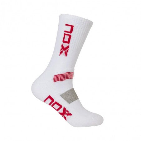 NOX BAG MEN'S SOCKS MC WHITE WITH RED VERTICAL LOGO