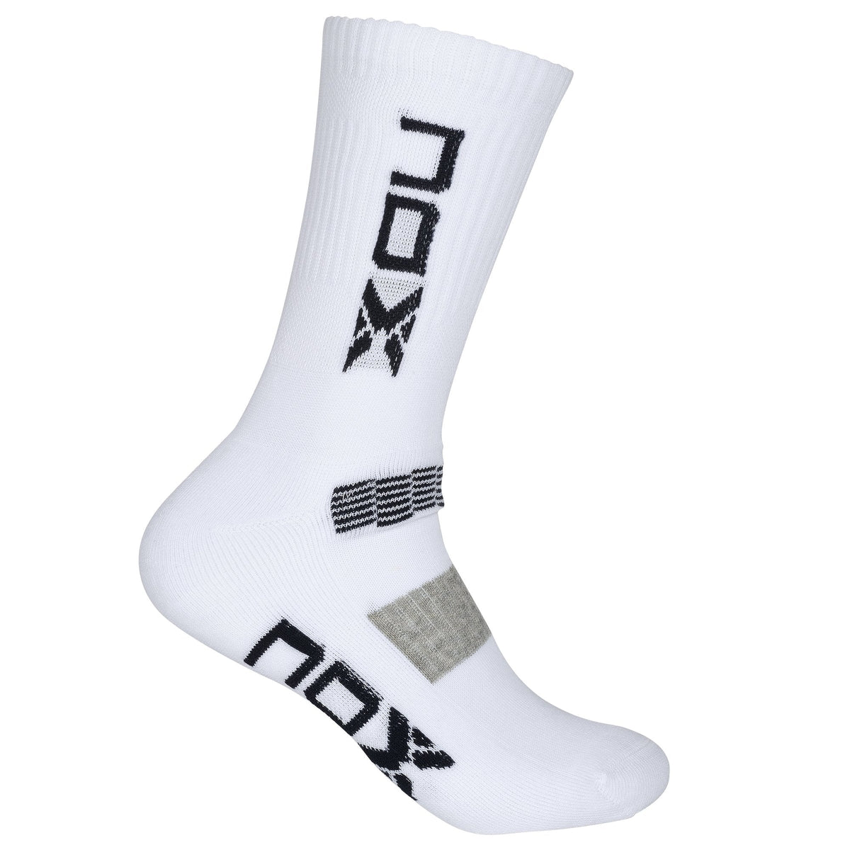 NOX Long Socks White with navy NOX logo
