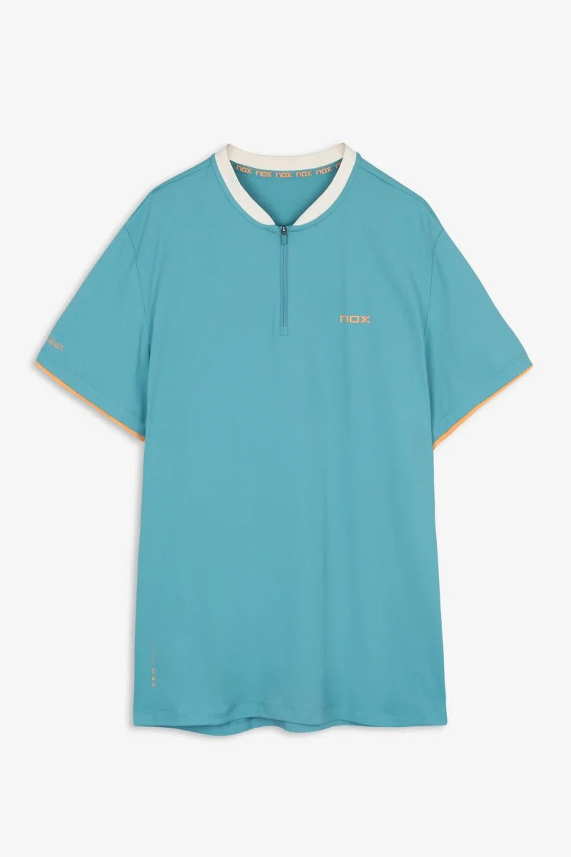 NOX MEN'S DUSTY TURQUOISE PRO POLO T-SHIRT