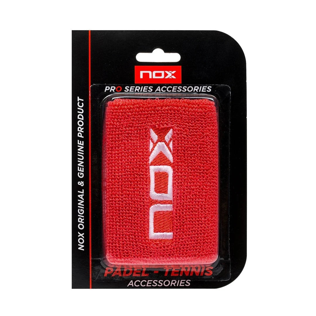 NOX Blister Wristband Red (Logo in White)