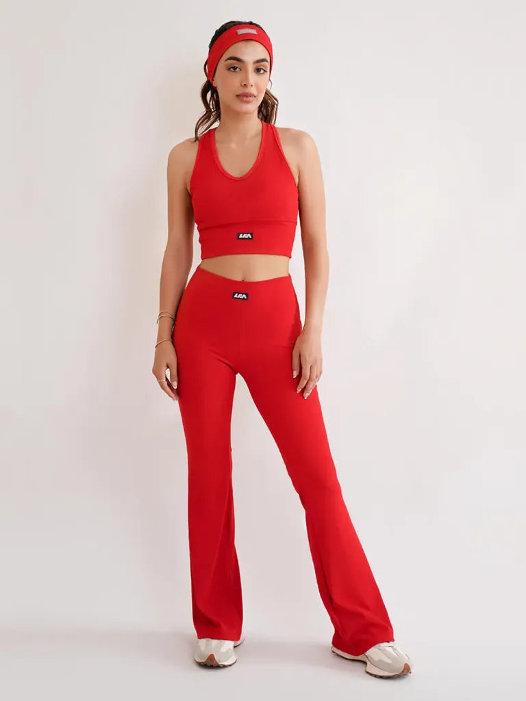 LFA Cherry Rib Sports Crop Top