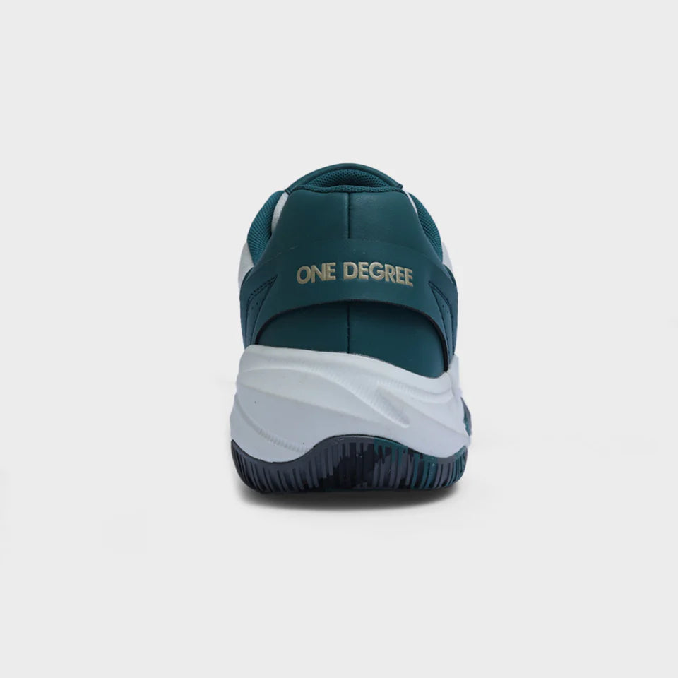 One Degree White & Teal Precision XT Padel Shoe