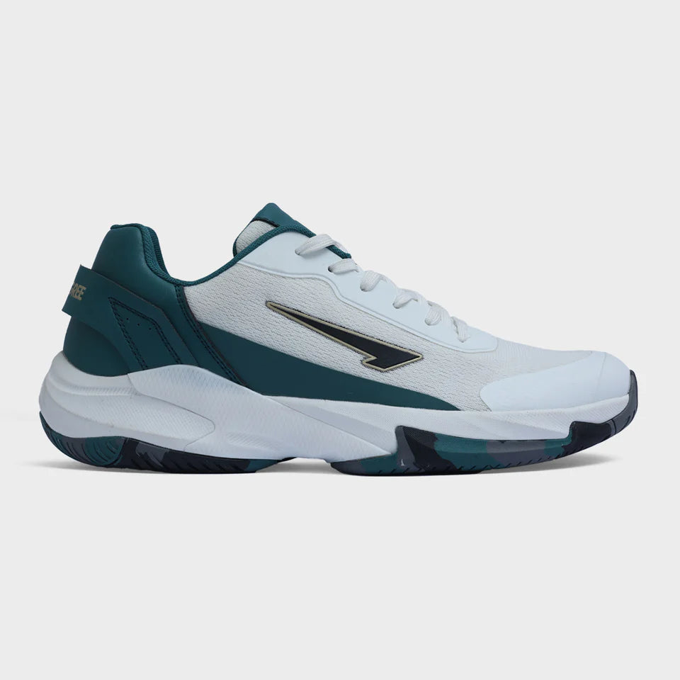 One Degree White & Teal Precision XT Padel Shoe
