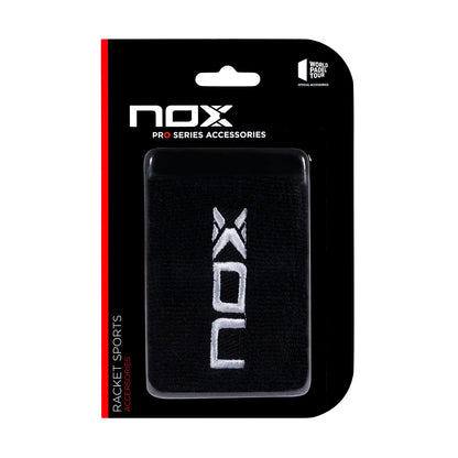 NOX BLISTER WRISTBAND BLACK (LOGO IN WHITE)