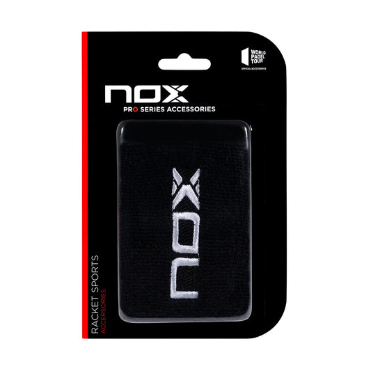 NOX BLISTER WRISTBAND BLACK (LOGO IN WHITE)