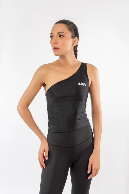 LFA Shimmer One-Shoulder Top