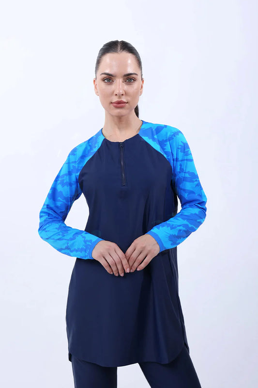 AGUILA AQUA DRIFT NAVY SWIM SHIRT