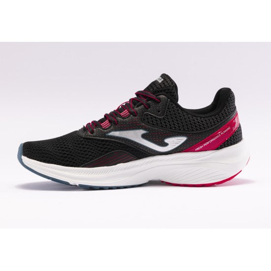 Joma Active 2401 running shoes - Black Red - angle 2