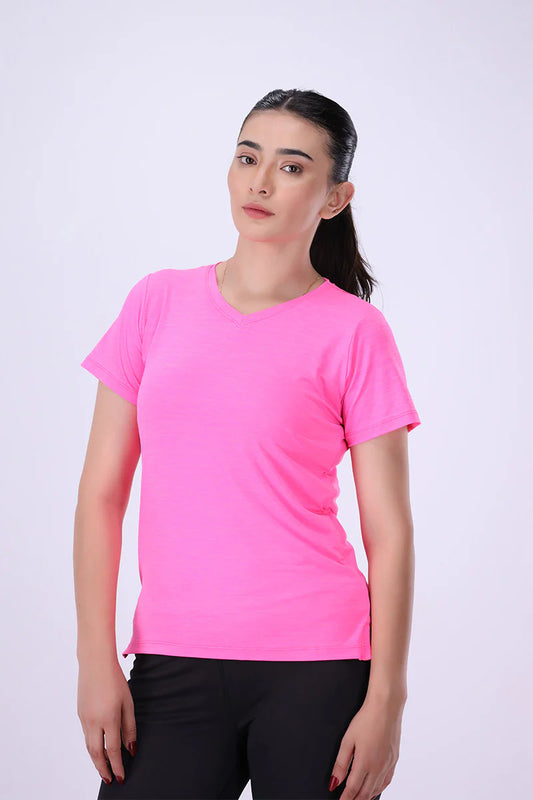 AGUILA CATIONIC WOMEN T SHIRT PINK MELANGE