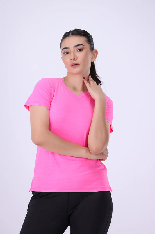 AGUILA CATIONIC WOMEN T SHIRT PINK MELANGE