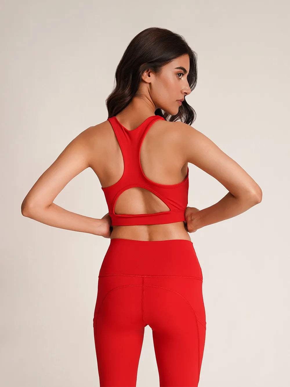 LFA Cherry Red Compression Swift Sports Bra