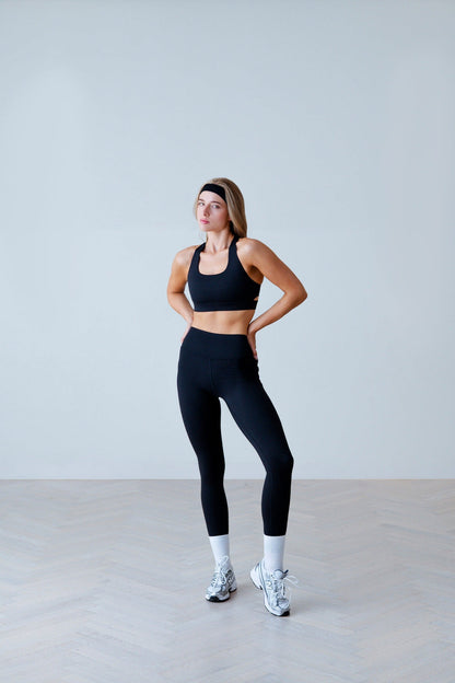 Athletic Core Sculpt X Cross Strap Sports Bra