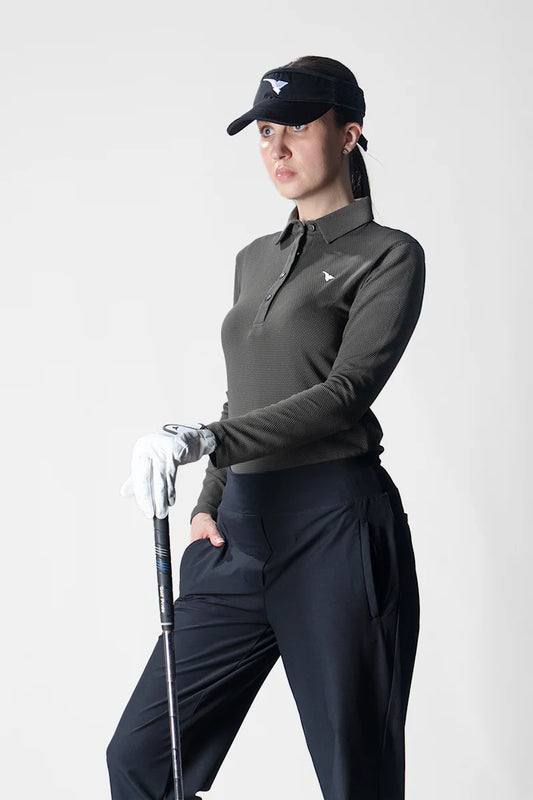 AGUILA MODELLE FULL SLEEVES MILITARY GREEN GOLF POLO SHIRT