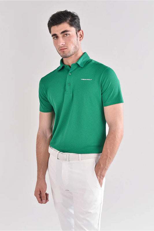 AGUILA NECTAR MEADOW GREEN GOLF POLO