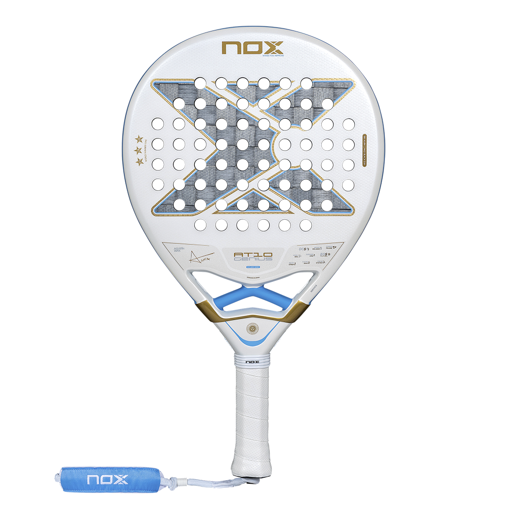 NOX AT10 Genius 18K Alum Buenos Aires Edition padel racket detail view