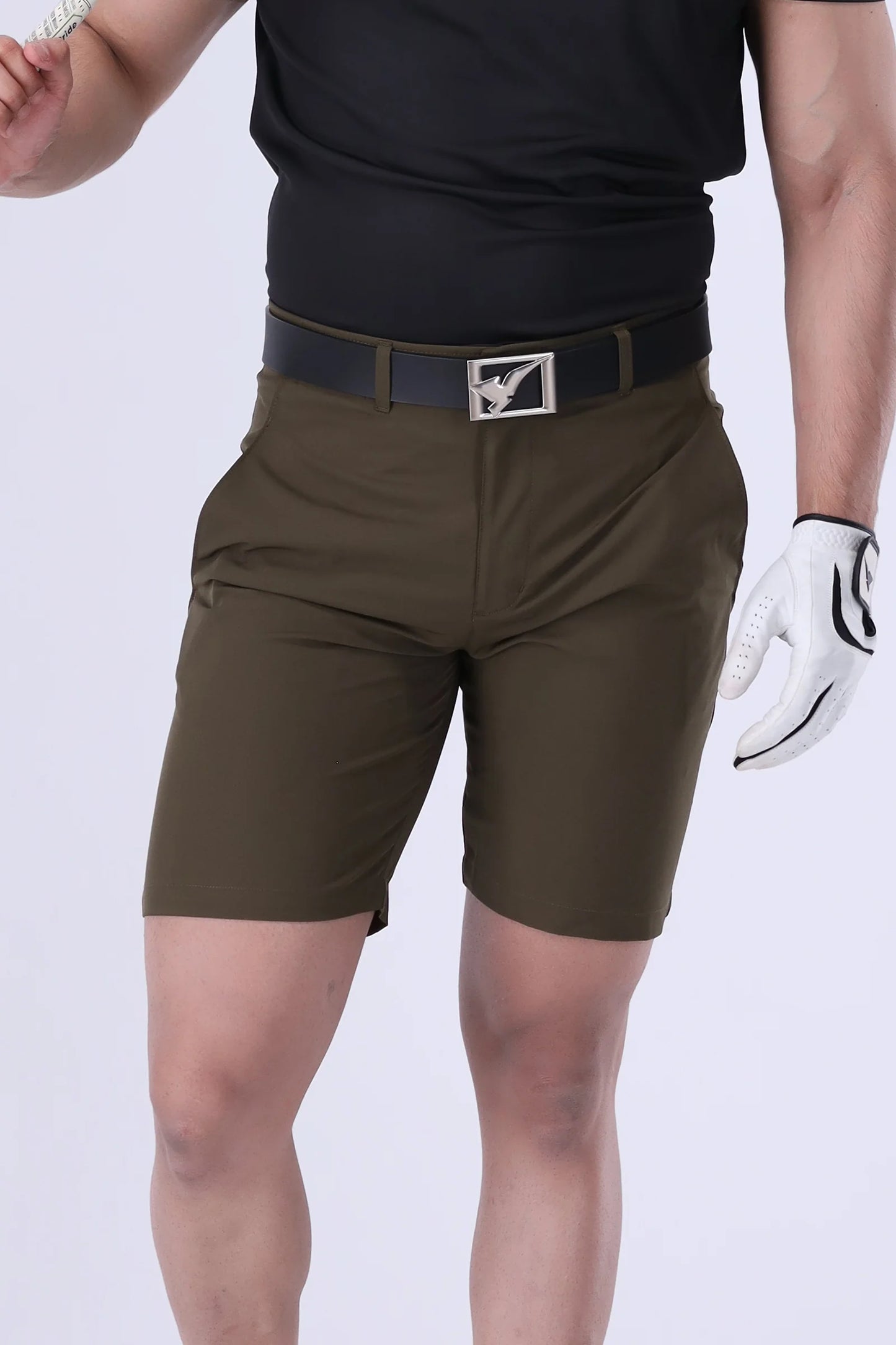 GOLF SHORTS OLIVE GREEN-MS