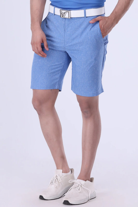 GOLF SHORTS SKY MELANGE-MS