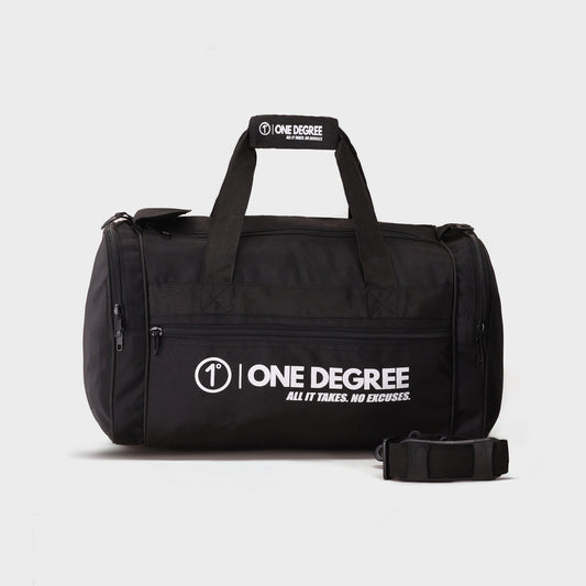 One Degree Black Gym Duffel Bag