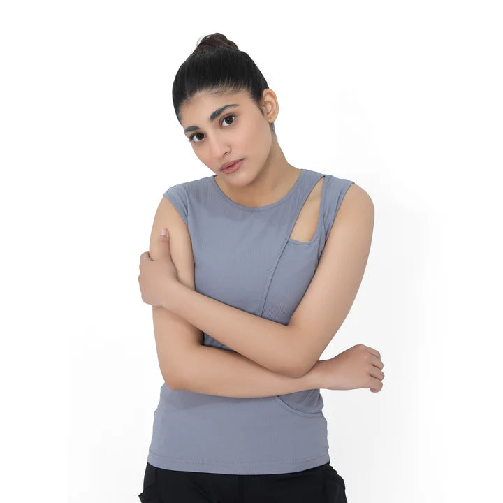 ALAY Rib Wave Tank Top
