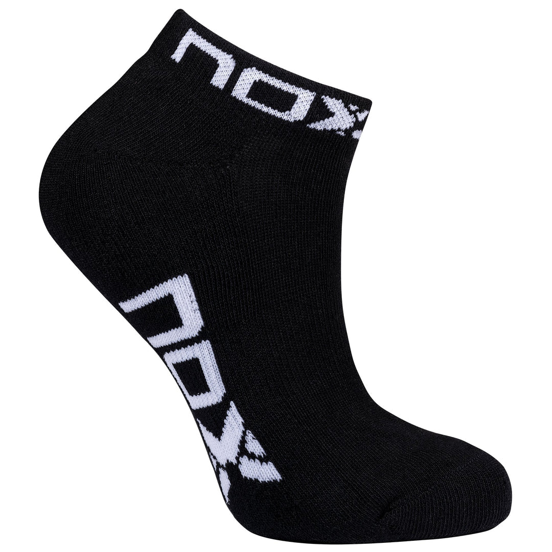 NOX BAG WOMEN'S ANKLE SOCKS BLACK WITH WHITE LOGO