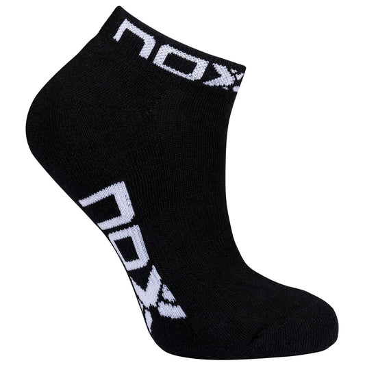NOX BAG WOMEN'S ANKLE SOCKS BLACK WITH WHITE LOGO