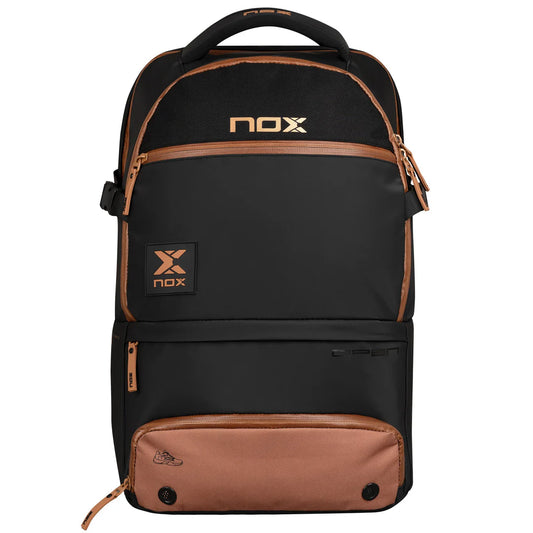 NOX LUXURY OPEN SERIES BLACK/BROWN BACKPACK