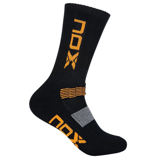 NOX Bag Socks Mc Black with Orange Vertical Logo