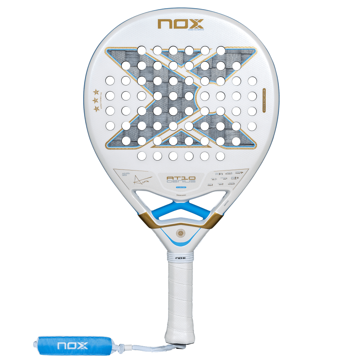 NOX AT10 Genius 18K Alum Buenos Aires Edition padel racket by Agustin Tapia 2026