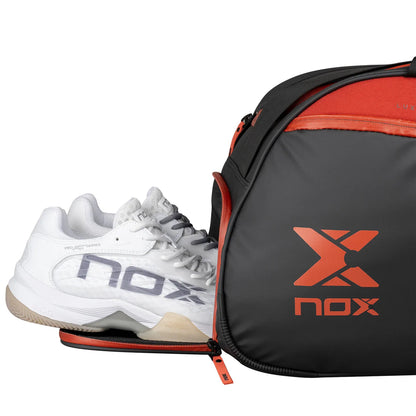 NOX LUXURY OPEN SERIES BLACK/RED PADEL BAG