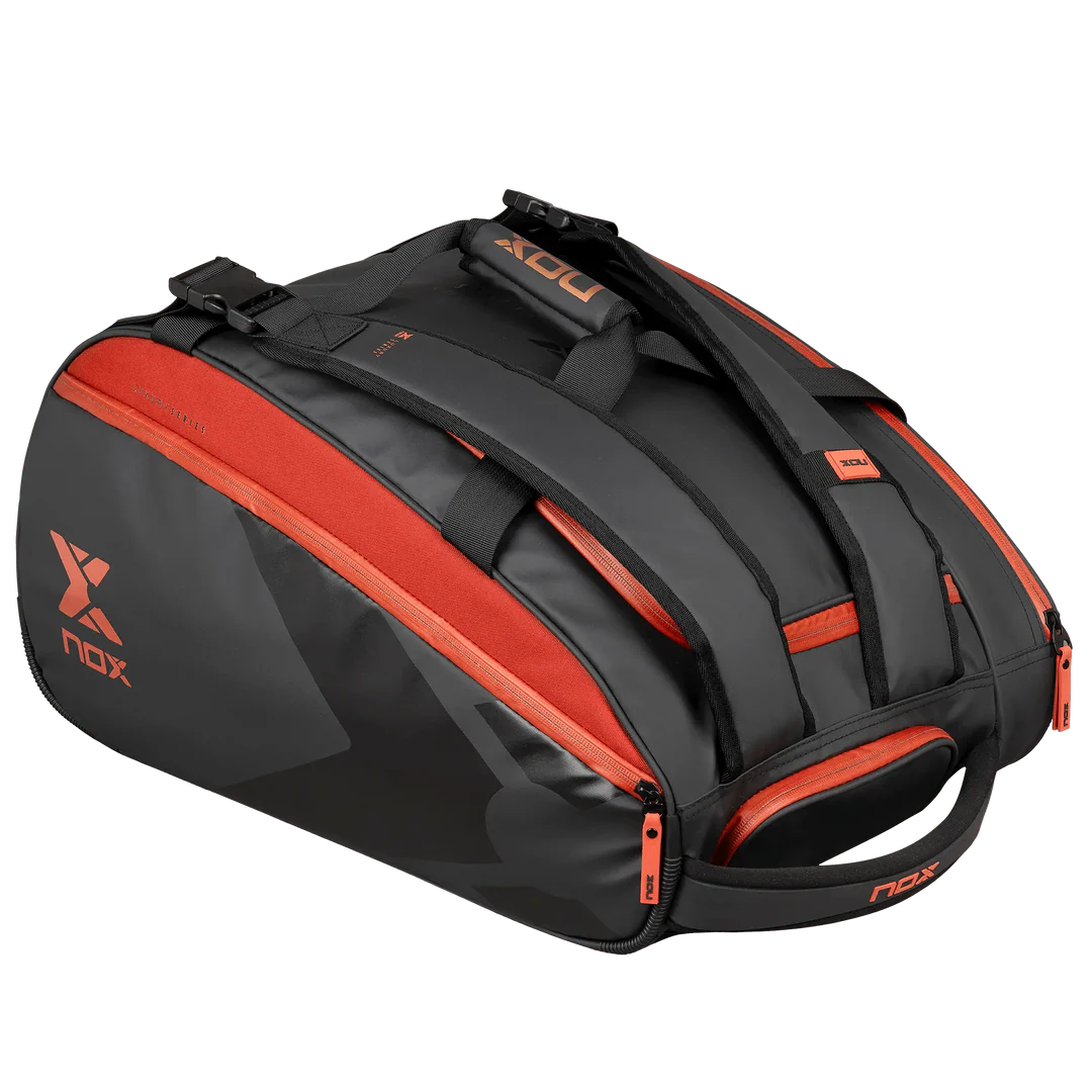 NOX LUXURY OPEN SERIES BLACK/RED PADEL BAG