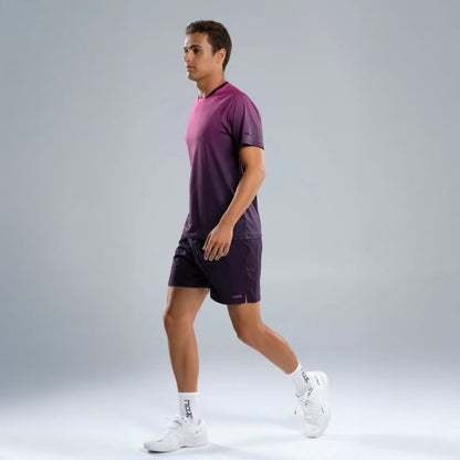 NOX Men's Pro Blackberry Shorts full look on court